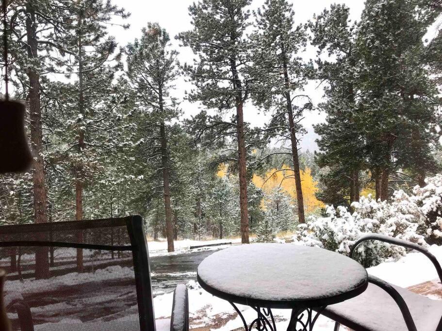 Private Hot Tub Overlooking Pikes Peak Woodland Park Bagian luar foto